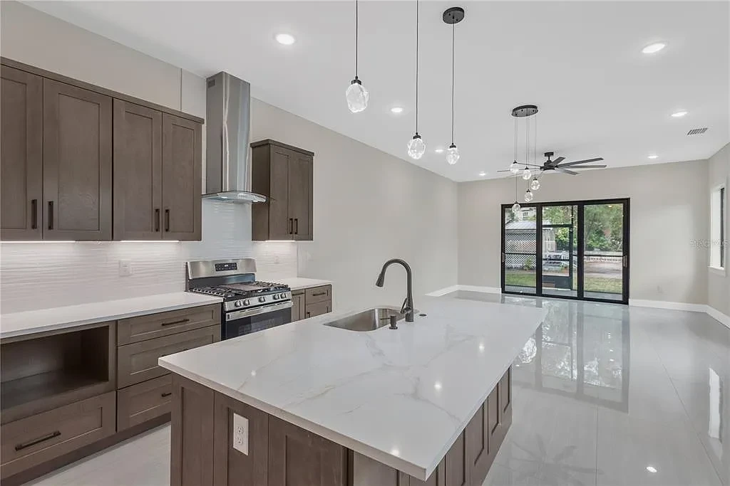 Open concept kitchen remodel